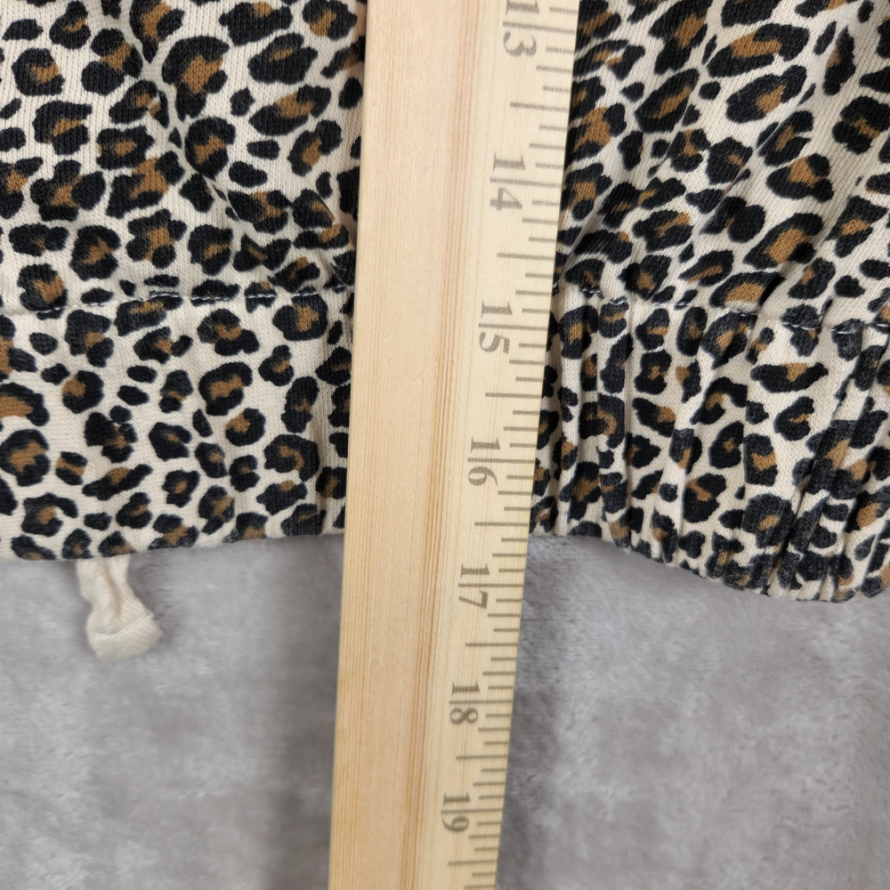 Seed Heritage Leopard Print Top‎ with Side Slits And Drawstring Size 8 - Picture 5 of 8
